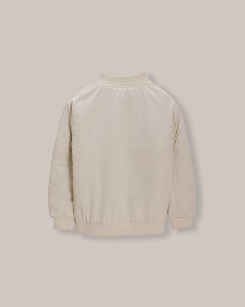 Chamarra Bomber Crema